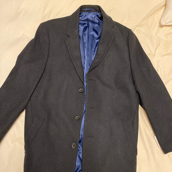 Hart Schaffner Marx Mens Wool Hanover Coat (40R) - Picture 4 of 7